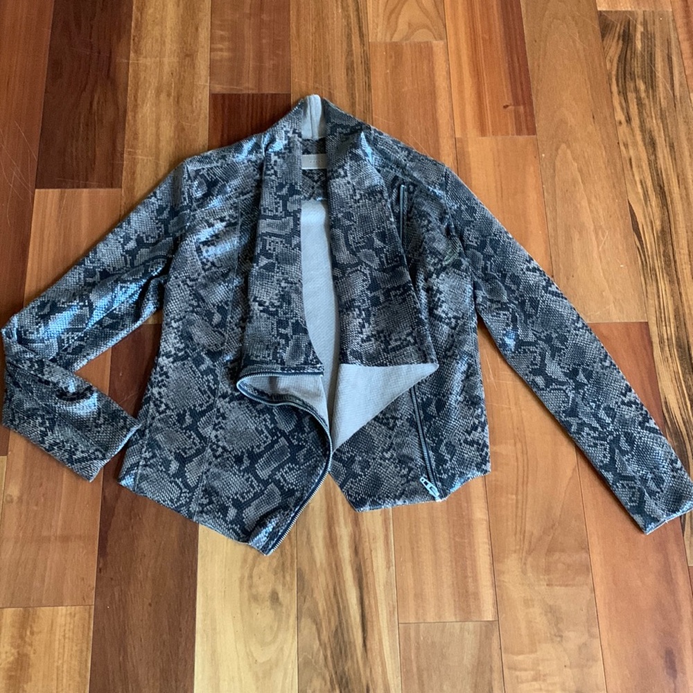 EUC Blank NYC faux snake jacket
